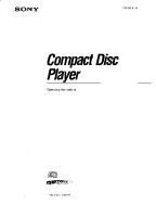Sony CDP-C725 - Owners Manual 